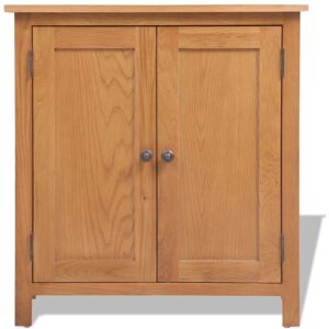 vidaXL Solid Oak Wood Sideboard Brown Storage Organiser Cupboard Cabinet Chest