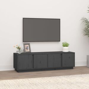 vidaXL Comodă TV, gri, 140x40x40 cm, lemn masiv de pin