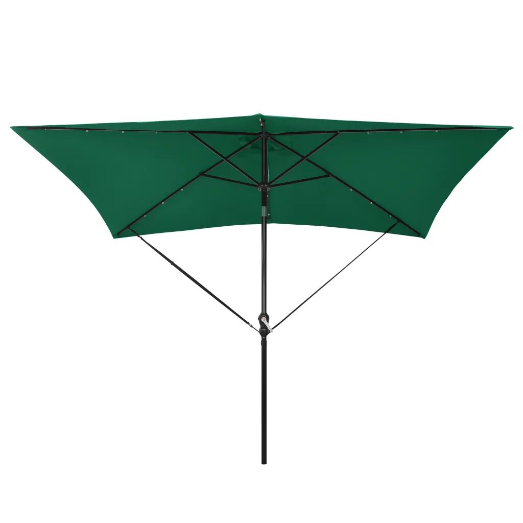 vidaXL Set de benzi protecție vânt pentru umbrela de soare, negru, PP