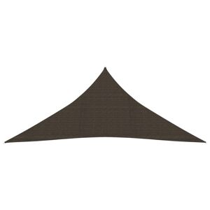 vidaXL Pânză parasolar, maro, 3x3x3 m, HDPE, 160 g/m²
