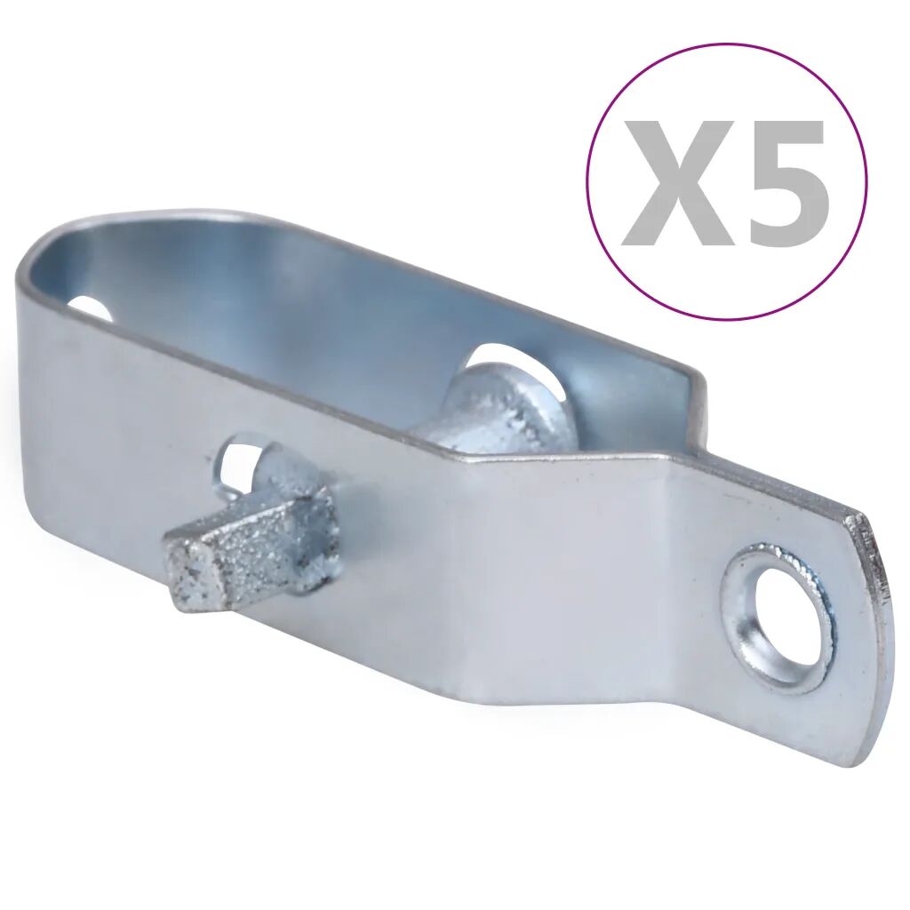 vidaXL Dispozitive tensionare sârmă gard 5 buc. argintiu 100 mm oțel