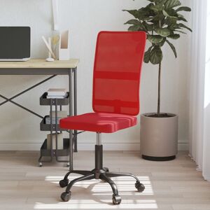 vidaXL Scaun de birou, roșu, plasă textilă