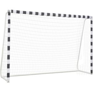 Vida XL Europe B.V. vidaXL Fotbal Gol 300 x 200 x 90 cm Metal Alb-Negru