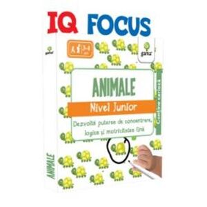 - IQ Focus - Animale. Nivel Junior 3-4 ani