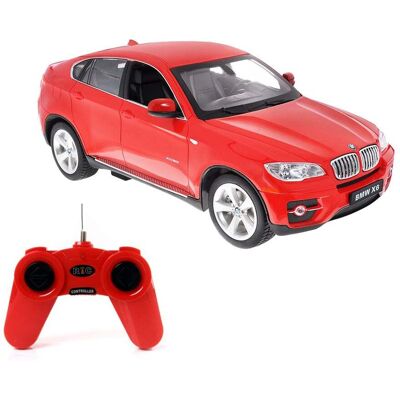 Masina cu telecomanda Rastar BMW X6, 1:24, Rosu Masina cu telecomanda Rastar BMW X6, 1:24, Rosu