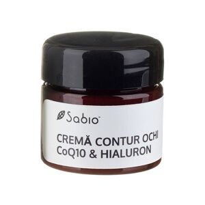 Sabio Crema de ochi cu acid hialuronic si coenzima Q10, 15ml, Sabio