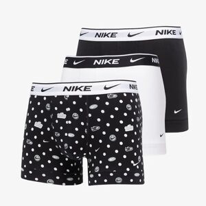 Nike Everyday Cotton Stretch Trunk 3 Pack Sneaker Dot Print/ White/ Black