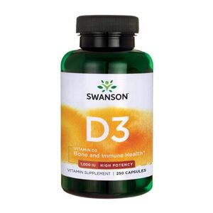 Swanson Vitamina D3 1,000 IU -  250 Capsule