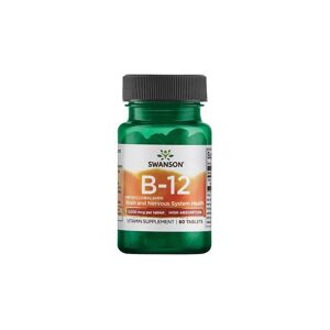 Swanson Vitamin B12 Methylcobalamin, 5000mcg - 60 tablete