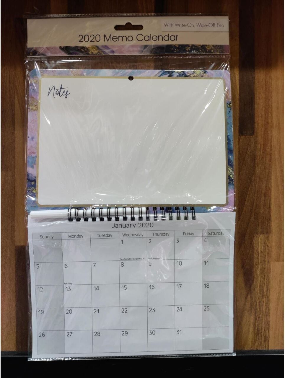 Calendare 2020 Compact Memo Calendar with Pen