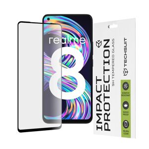 Realme Folie pentru telefon Realme 8 4G / 8 Pro - Techsuit 111D Full Cover / Full Glue Glass - Black