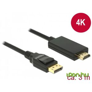 DELOCK DisplayPort 1.2/1.2a HDMI Convertor Negru 3m 85318