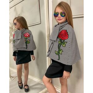 CaroKids Compleu 4 piese trandafiri pentru fetite, 4-12 ani