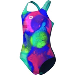 Arena SPRAY PAINT SWIMSUIT SWIM PRO BACK Costum de baie fete, albastru, mărime 12-13Y Arena SPRAY PAINT SWIMSUIT SWIM PRO BACK Costum de baie fete, albastru, mărime 12-13Y
