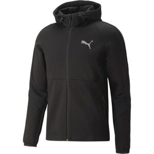 Puma EVOSTRIPE FULL-ZIP HOODIE DK Hanorac sport bărbați, negru, mărime Puma EVOSTRIPE FULL-ZIP HOODIE DK Hanorac sport bărbați, negru, mărime