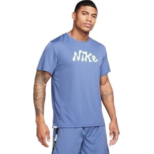 Nike DF UV S72 MILER SS Tricou pentru bărbați, albastru deschis, mărime Nike DF UV S72 MILER SS Tricou pentru bărbați, albastru deschis, mărime