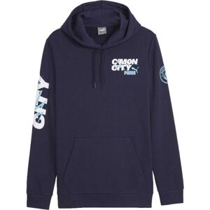 Puma MANCHESTER CITY FC FTBLICONS HOODY Hanorac bărbați, albastru închis, mărime Puma MANCHESTER CITY FC FTBLICONS HOODY Hanorac bărbați, albastru închis, mărime