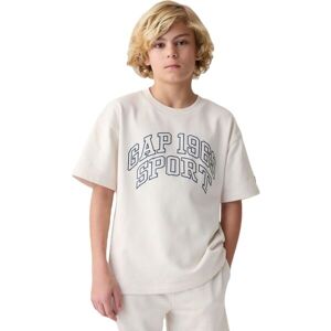 GAP INTL LOGO CREW Tricou de băiat, alb, mărime GAP INTL LOGO CREW Tricou de băiat, alb, mărime