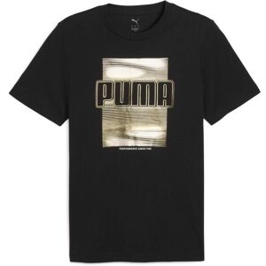 Puma GRAPHIC FOIL TEE Tricou de bărbați, negru, mărime Puma GRAPHIC FOIL TEE Tricou de bărbați, negru, mărime