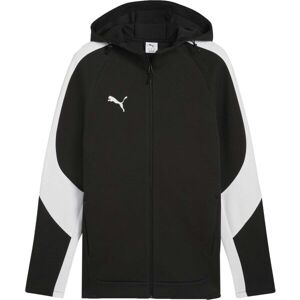 Puma TEAMEVOSTRIPE HOODED JACKET Geacă pentru bărbați, negru, mărime Puma TEAMEVOSTRIPE HOODED JACKET Geacă pentru bărbați, negru, mărime