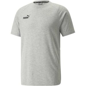 Puma TEAMFINAL CASUALS TEE Tricou sport pentru bărbați, gri, mărime Puma TEAMFINAL CASUALS TEE Tricou sport pentru bărbați, gri, mărime