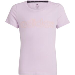 adidas LIN T Tricou pentru fetițe, roz, mărime 152