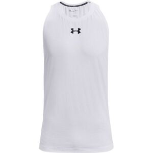 Under Armour BASELINE Maiou de baschet pentru bărbați, alb, mărime Under Armour BASELINE Maiou de baschet pentru bărbați, alb, mărime
