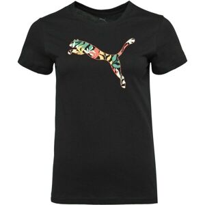 Puma GRAPHICS FLORAL CAT LOO TEE Tricou damă, negru, mărime Puma GRAPHICS FLORAL CAT LOO TEE Tricou damă, negru, mărime