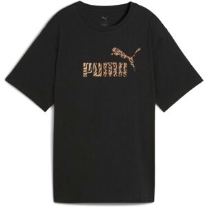Puma ESSENTIALS GRPHIC ANIMAL RELXED TEE Tricou damă, negru, mărime Puma ESSENTIALS GRPHIC ANIMAL RELXED TEE Tricou damă, negru, mărime