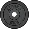 Lifefit DISC DE GREUTATE 5KG 30MM Disc de greutate, negru, mărime