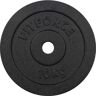 Fitforce DISC GREUTATE 10KG NEGRU 30MM Disc greutăți, negru, mărime