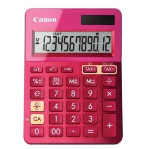 Canon Calculator birou Canon LS123KPK roz, 12 digiti, ribbon, display LCD, functie business, tax si conver