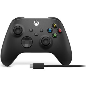 Microsoft Controller Wireless Microsoft Xbox Series X, Carbon Black + cablu USB Type C