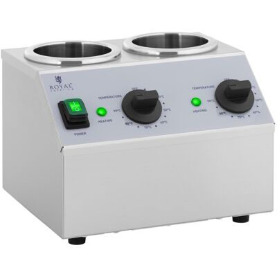 Încălzitor de sosuri - 2 x 1 L - Panou superior - Royal Catering RCSW-13 Încălzitor de sosuri - 2 x 1 L - Panou superior - Royal Catering RCSW-13