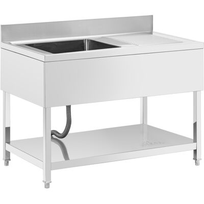 Chiuvetă - 1 vas - inox - 120 x 70 cm - Royal Catering RCGS-1B120D7 Chiuvetă - 1 vas - inox - 120 x 70 cm - Royal Catering RCGS-1B120D7