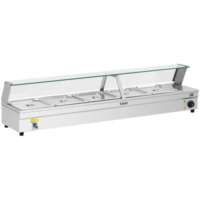 Royal Catering Bufet Cald - 5 x GN - 1/2 - Robinet de scurgere RCBM-5 Royal Catering Bufet Cald - 5 x GN - 1/2 - Robinet de scurgere RCBM-5