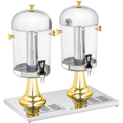 Royal Catering Dozator de sucuri - 2 x 8 L - inserții de răcire RCSD-2G Royal Catering Dozator de sucuri - 2 x 8 L - inserții de răcire RCSD-2G