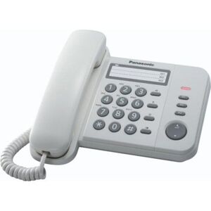 Panasonic Telefon fix cu fir Panasonic KX-TS520FXW, Alb
