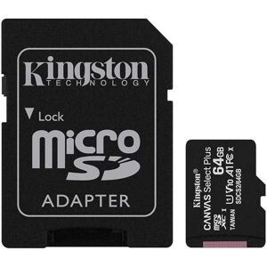 Kingston Card de memorie Kingston MicroSD, Canvas Select Plus, 64GB, Class 10, Adaptor