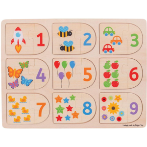 BIGJIGS TOYS Puzzle - Potriveste-ma la locul meu