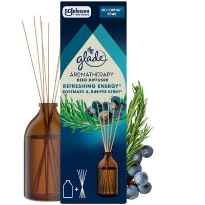 Glade Difuzor de aromă cu bețișoare Aromatherapy Reeds Refreshing Energy 80 ml Glade Difuzor de aromă cu bețișoare Aromatherapy Reeds Refreshing Energy 80 ml