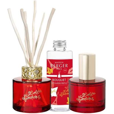 Maison Berger Paris Set cadou mini difuzor roșu Lolita Lempicka + reumplere și spray de casă Lolita Lempicka Sweet Maison Berger Paris Set cadou mini difuzor roșu Lolita Lempicka + reumplere și spray de casă Lolita Lempicka Sweet