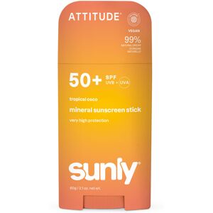 Attitude Cremă minerală de protecție solară tip stick SPF 50 Sunly Mineral Stick 60 g Attitude Cremă minerală de protecție solară tip stick SPF 50 Sunly Mineral Stick 60 g