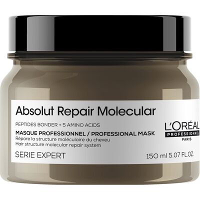 L'Oréal Professionnel Mască pentru păr deteriorat Absolute Repair Molecular (Professional Mask) 150 ml L'Oréal Professionnel Mască pentru păr deteriorat Absolute Repair Molecular (Professional Mask) 150 ml