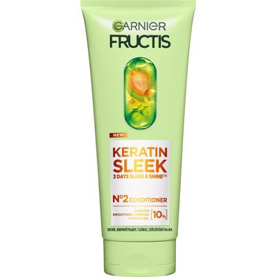 Garnier Balsam pentru păr uscat și creț Fructis Keratin Sleek (Conditioner) 200 ml Garnier Balsam pentru păr uscat și creț Fructis Keratin Sleek (Conditioner) 200 ml