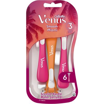 Aparat de ras Venus Smooth Miami de unică folosință - Lamă de ras Aparat de ras Venus Smooth Miami de unică folosință - Lamă de ras