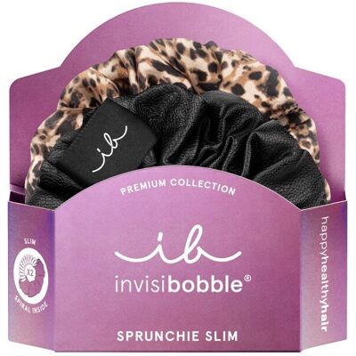 Invisibobble Elastic pentru păr Sprunchie Slim Premium Leo is the New Black 2 buc Invisibobble Elastic pentru păr Sprunchie Slim Premium Leo is the New Black 2 buc