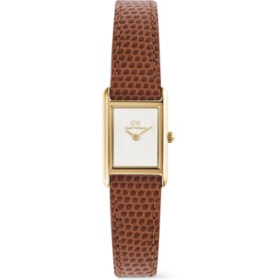 Daniel Wellington Bound Mini 17x26 Light Brown Lizard White G DW00100905 Daniel Wellington Bound Mini 17x26 Light Brown Lizard White G DW00100905