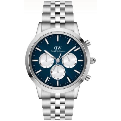Daniel Wellington Iconic 42 Chronograph Arch 5-Link Arctic Panda Silver DW00100874 Daniel Wellington Iconic 42 Chronograph Arch 5-Link Arctic Panda Silver DW00100874