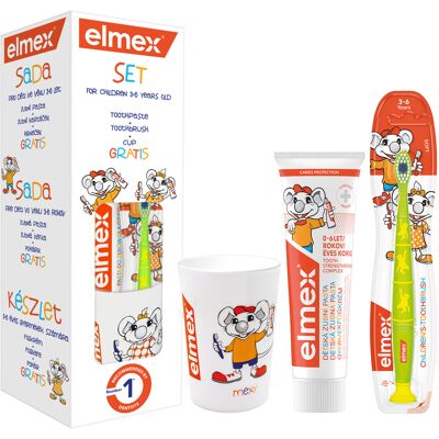 Elmex Set cadou de îngrijire dentară pentru copii Elmex Set cadou de îngrijire dentară pentru copii